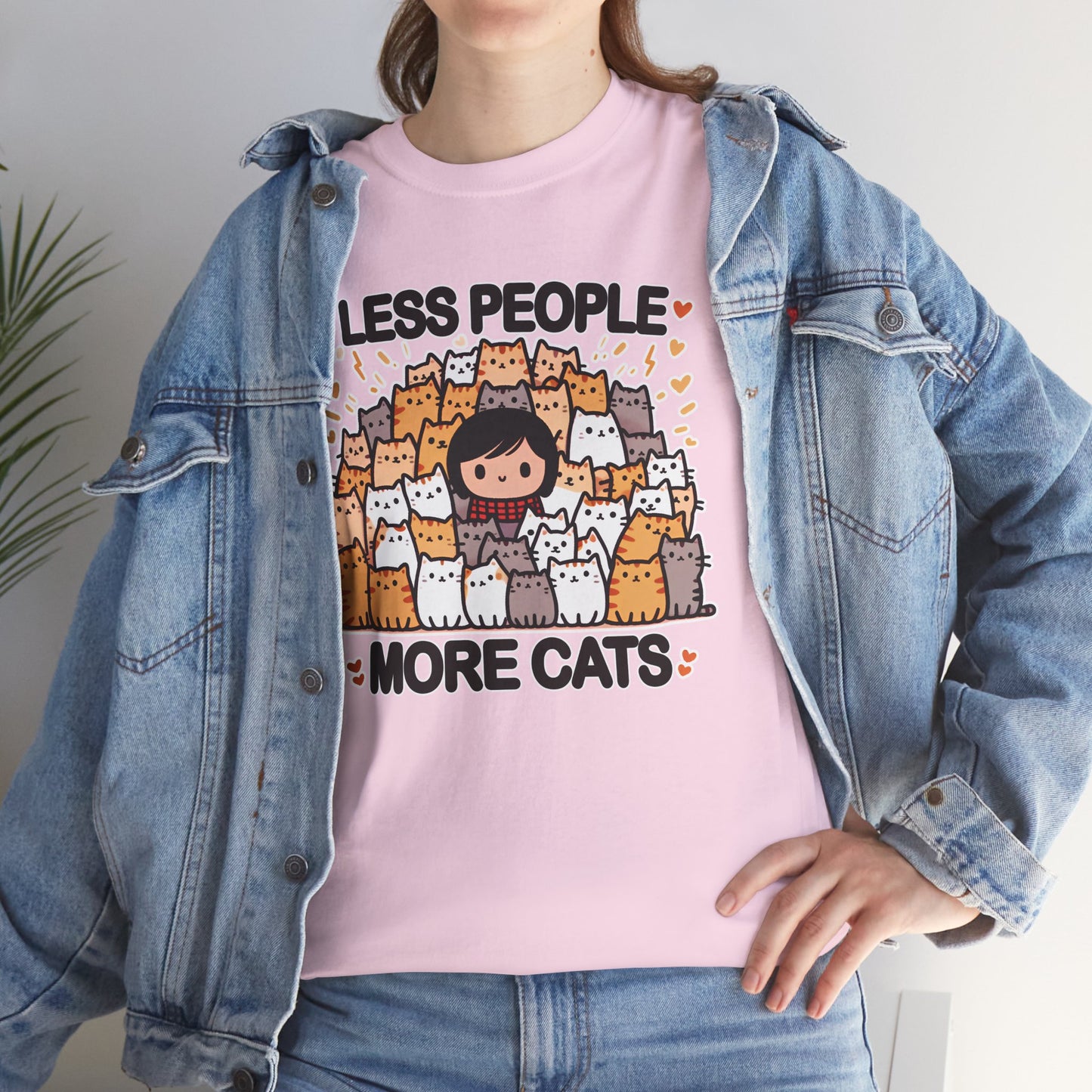 Less People More Cats T-Shirt