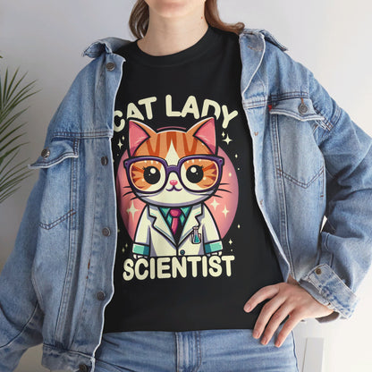 Cat Lady Scientist T-Shirt