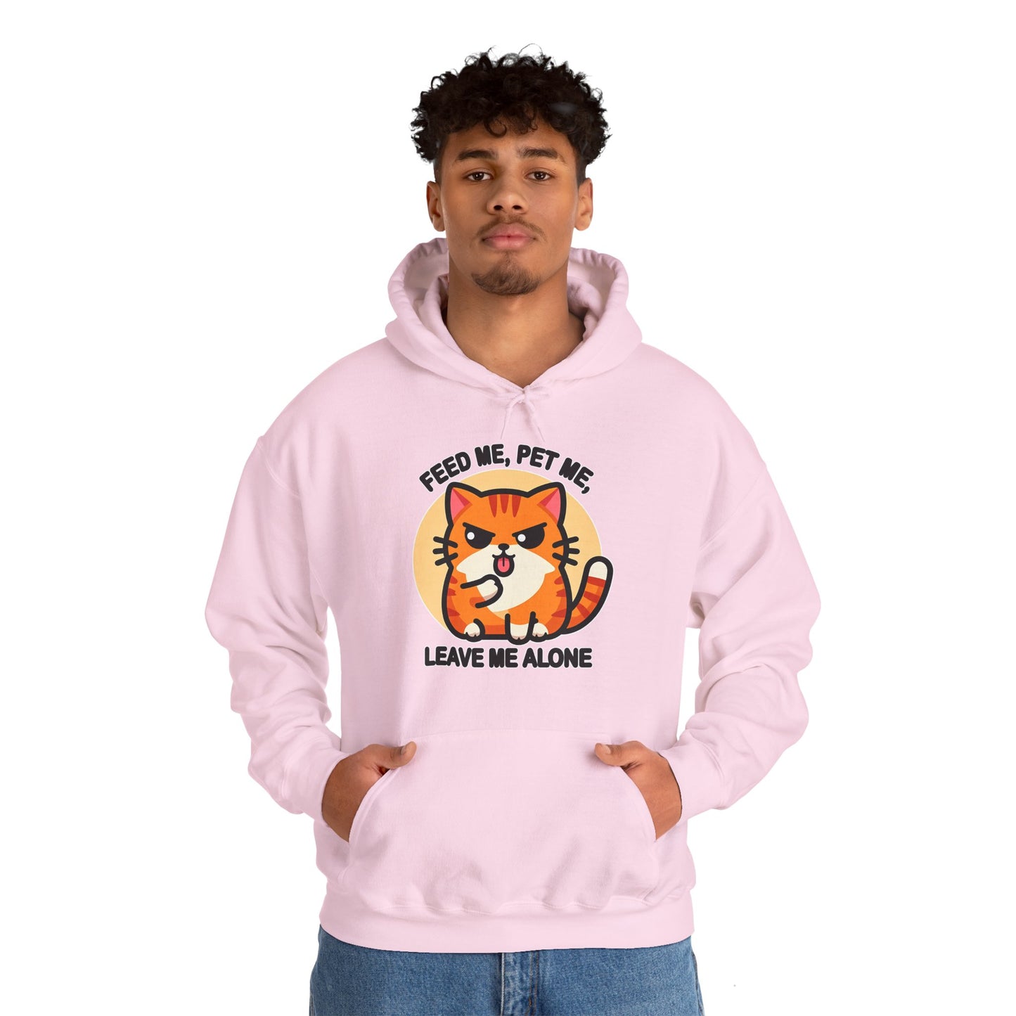 Feed Me, Pet Me, Leave Me Alone Gender-Neutral Hoodie