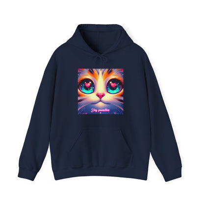 Stay Pawsitive Gender-Neutral Hoodie