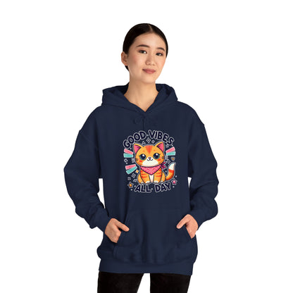 Good Vibes All Day Gender-Neutral Hoodie