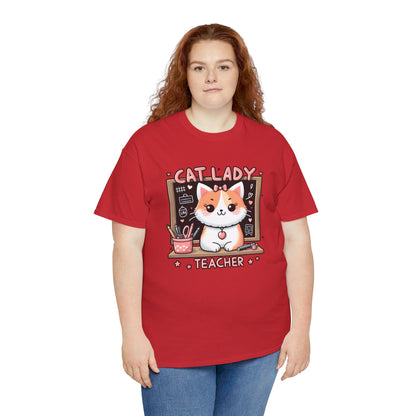 Cat Lady Teacher T-Shirt