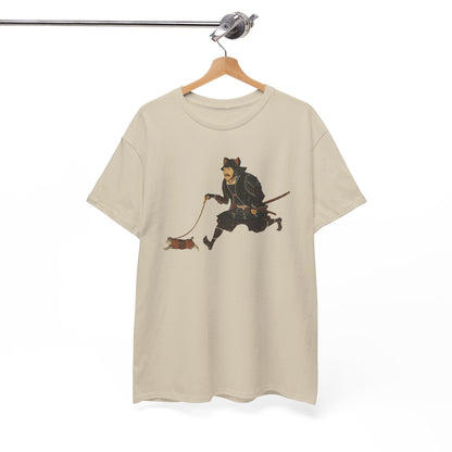 Samurai Walking Cat T-Shirt