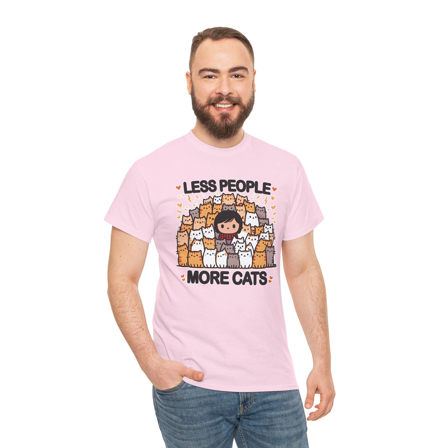 Less People More Cats T-Shirt