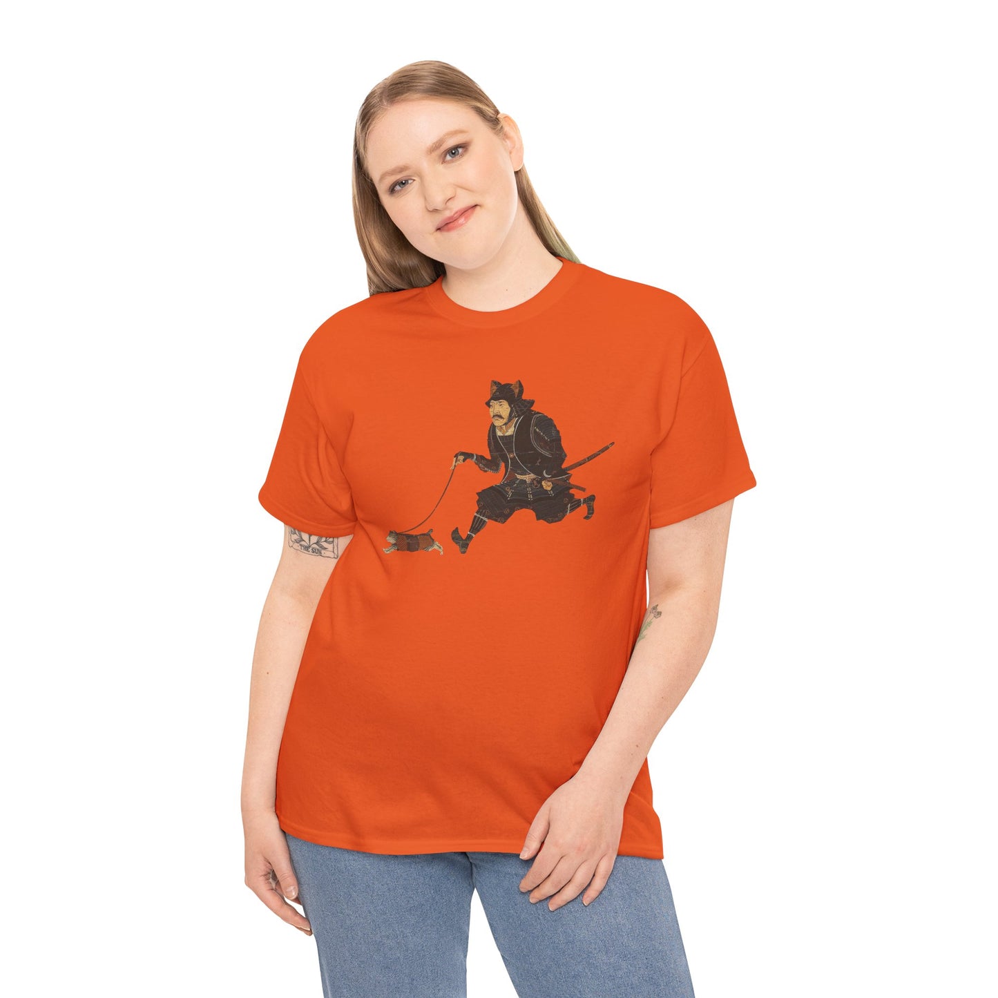 Samurai Walking Cat T-Shirt