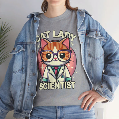 Cat Lady Scientist T-Shirt