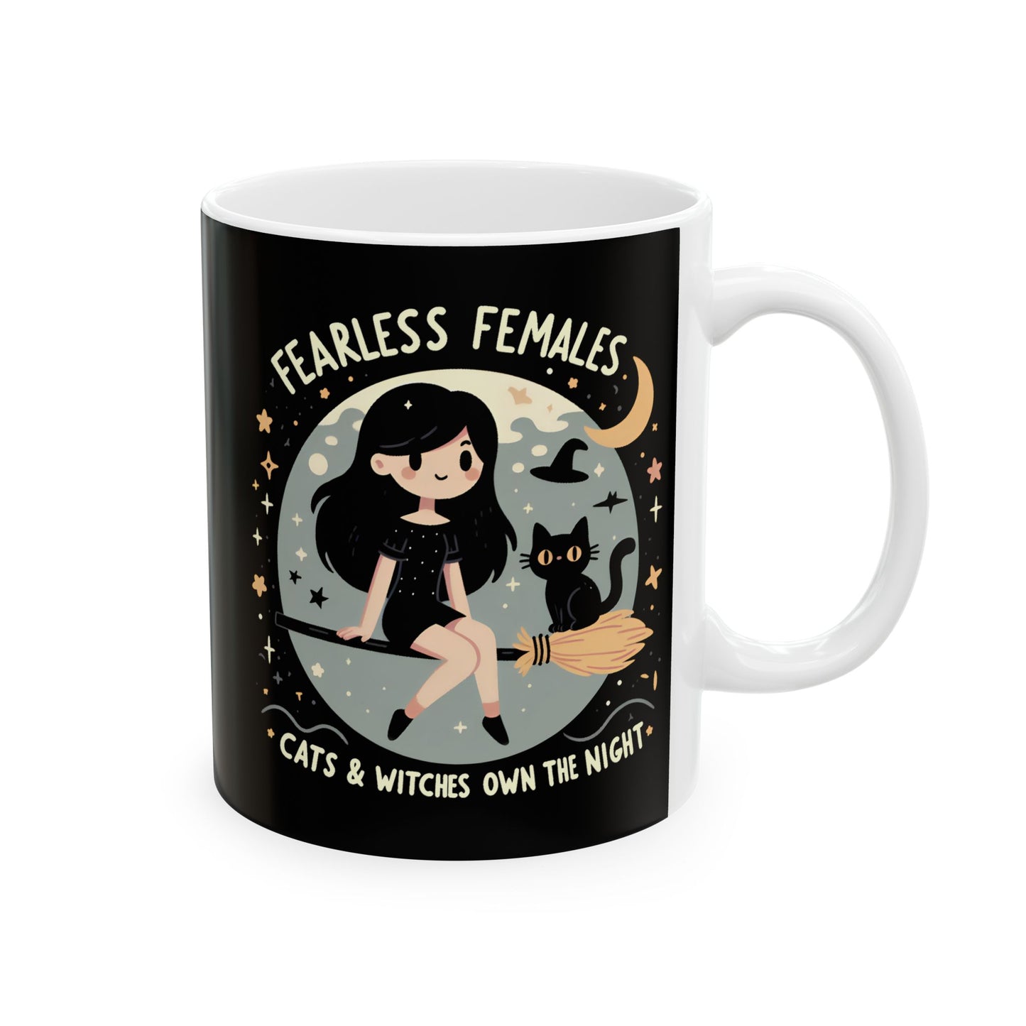 Fearless Females: Cats & Witches Own the Night Mug