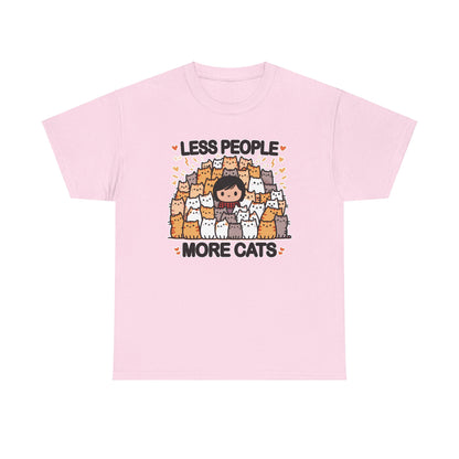 Less People More Cats T-Shirt