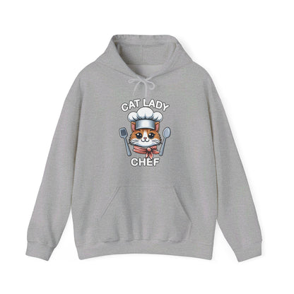 Cat Lady Chef Gender-Neutral Hoodie