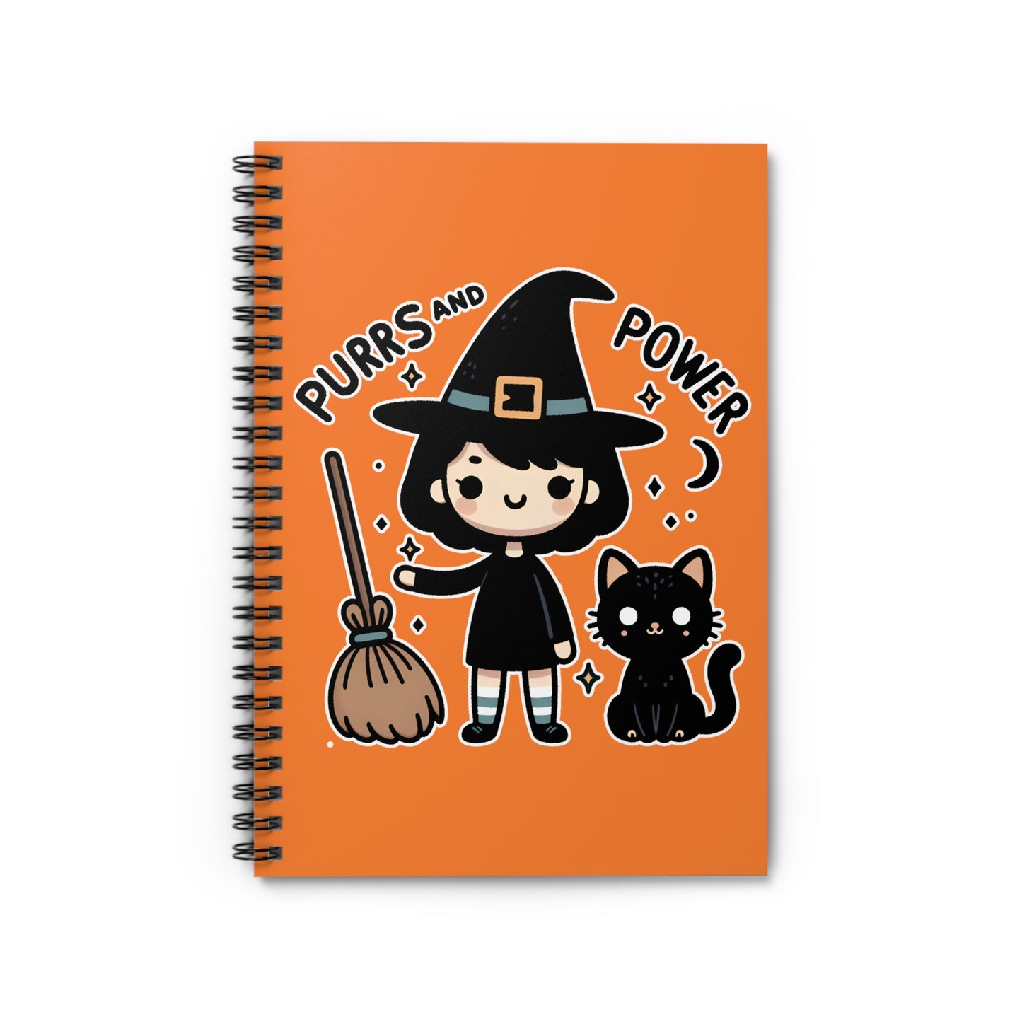 Purrs and Power Notebook