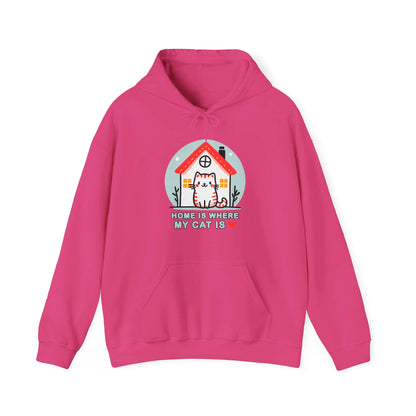 Home is Where my Cat is Gender-Neutral Hoodie