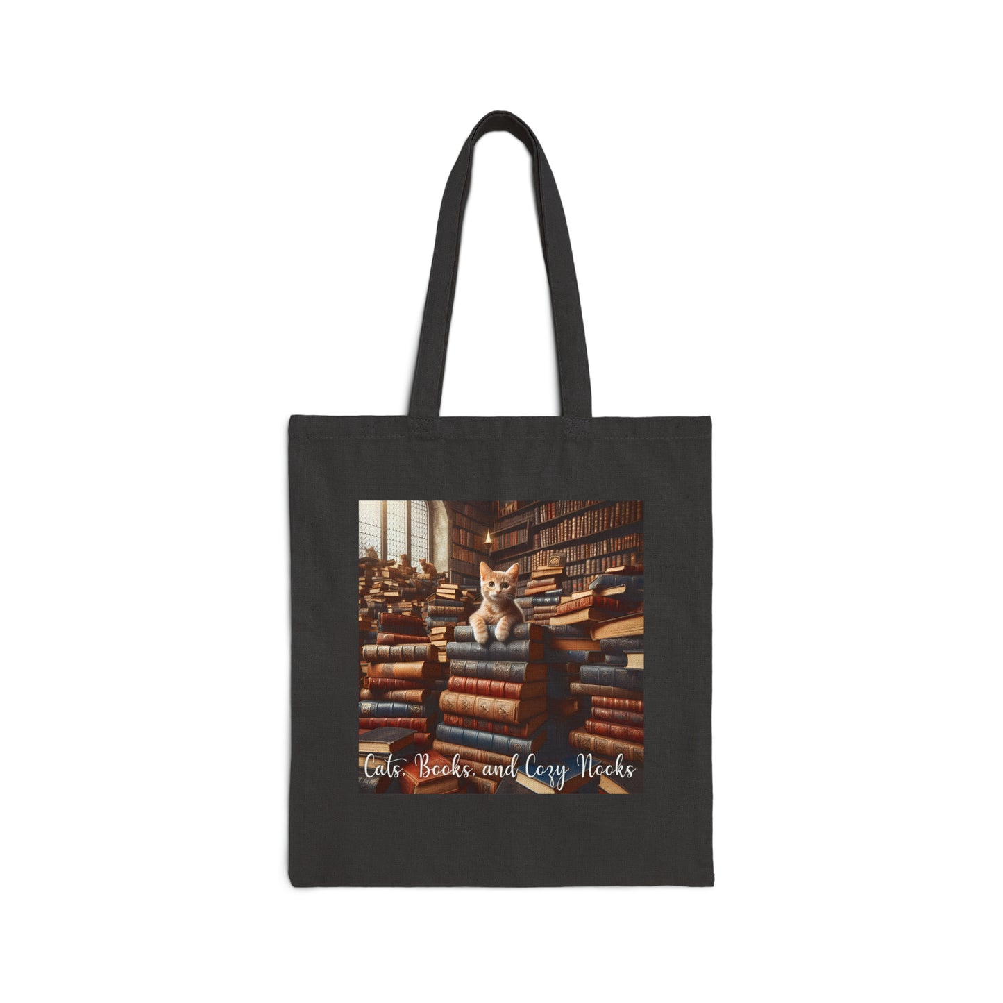 Cats, Books, and Cozy Nooks Tote