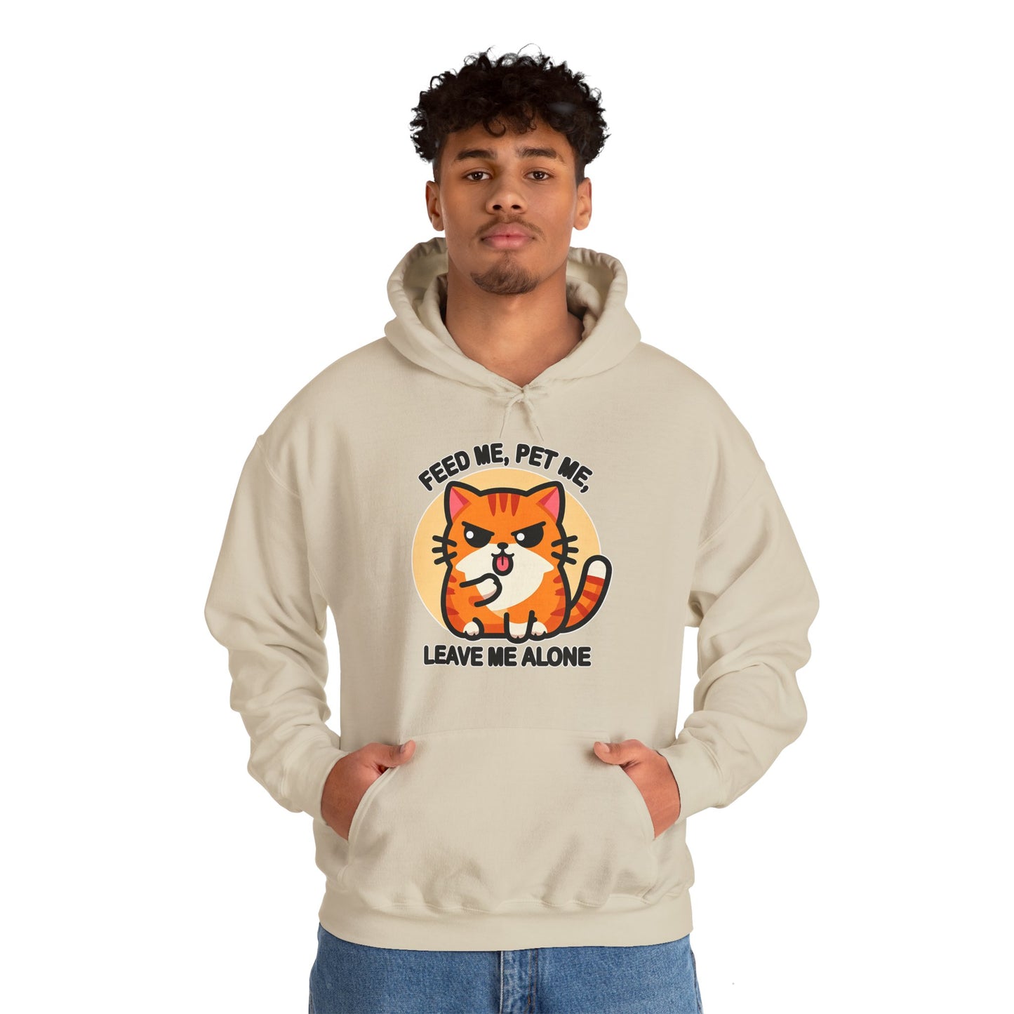 Feed Me, Pet Me, Leave Me Alone Gender-Neutral Hoodie