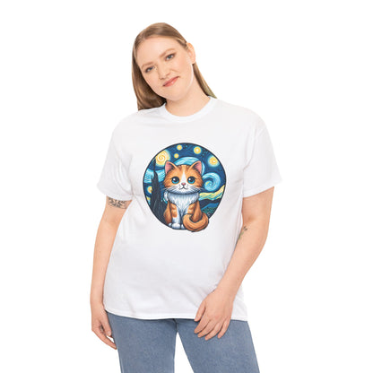 Van Gogh Cat T-Shirt