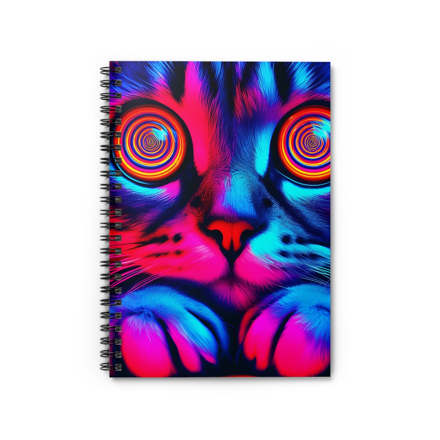 Hypnosis Cat Spiral Notebook