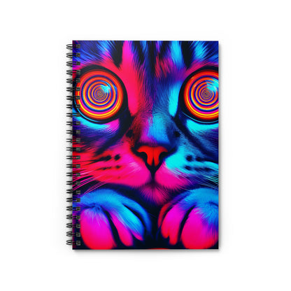 Hypnosis Cat Spiral Notebook