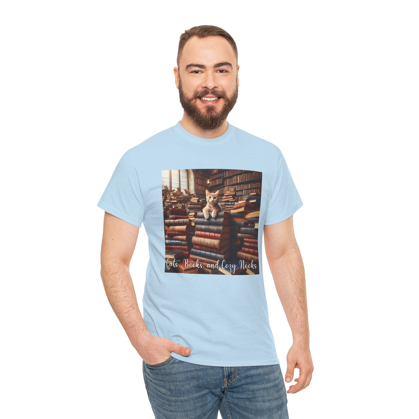 Cats, Books, and Cozy Nooks T-Shirt