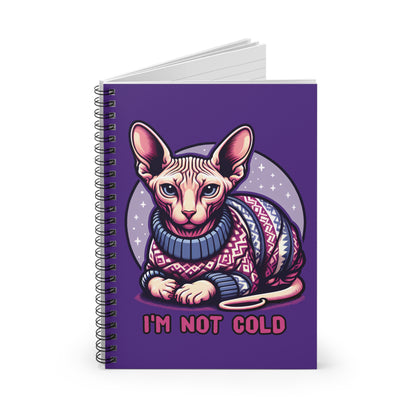 Sweater Cat Spiral Notebook