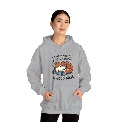 Curl Up With a Good Book Gender-Neutral Hoodie