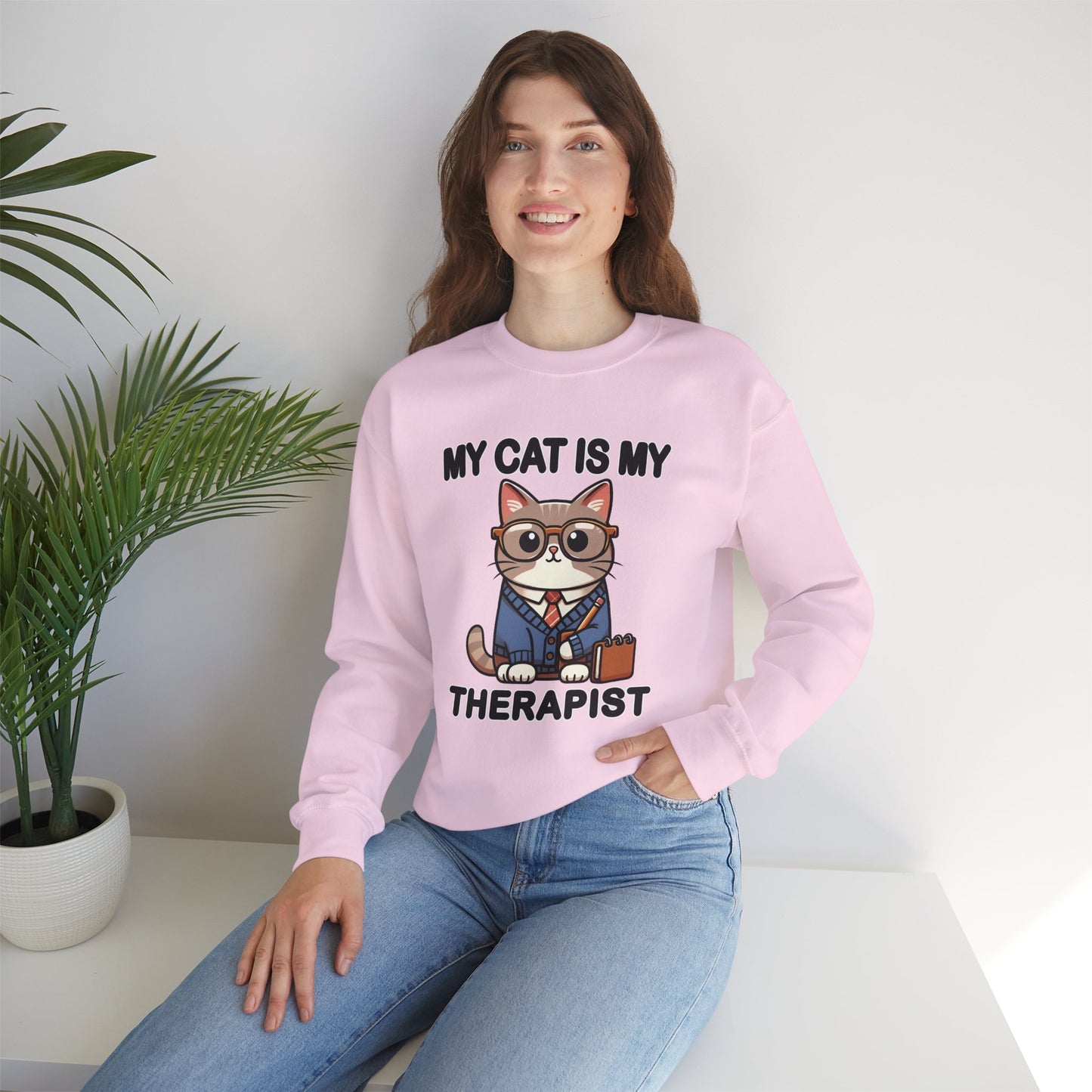 My Cat is My Therapist Sweatshirt