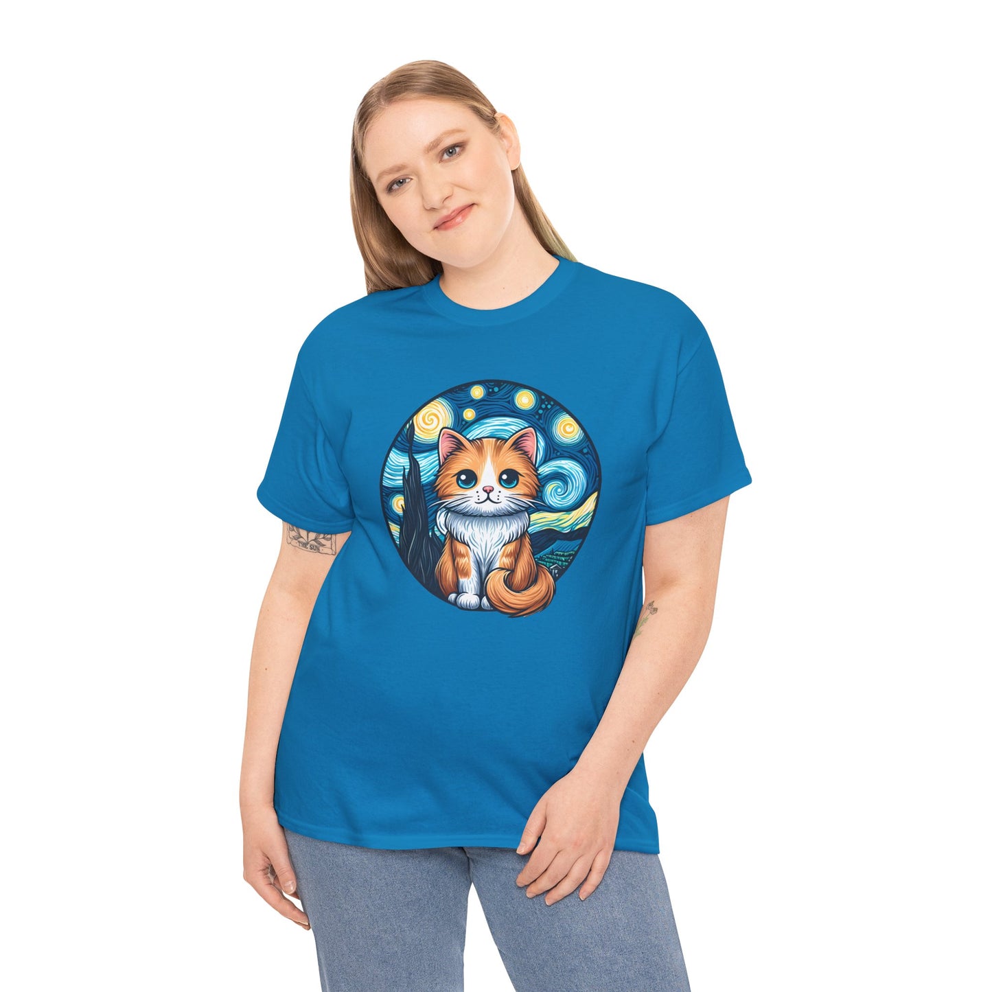 Van Gogh Cat T-Shirt