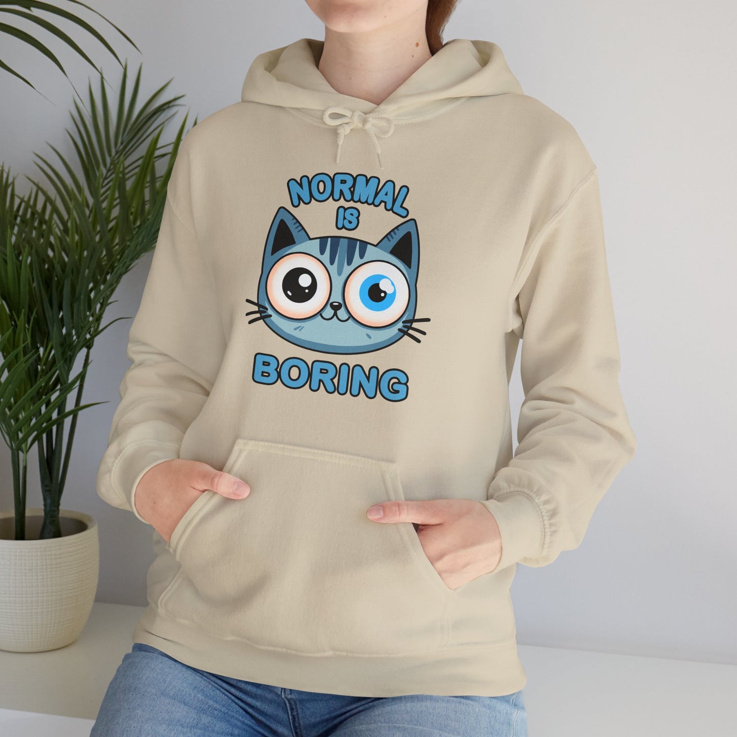 Normal is Boring Gender-Neutral Hoodie