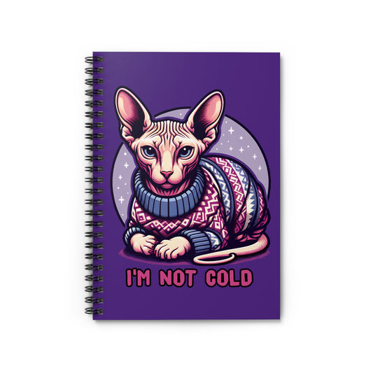 Sweater Cat Spiral Notebook