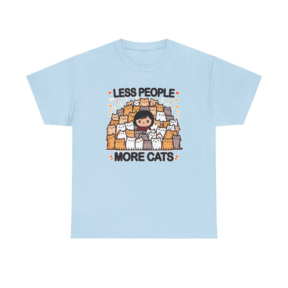 Less People More Cats T-Shirt