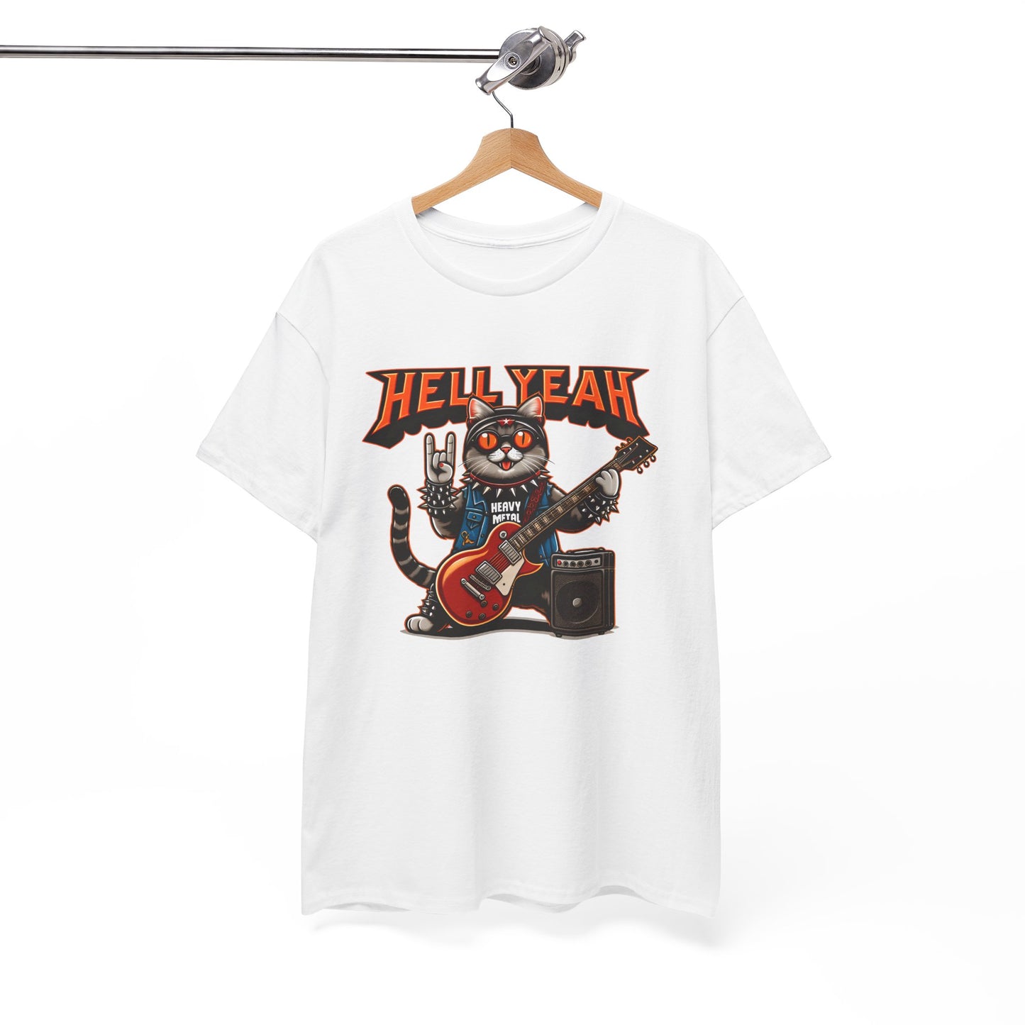 Heavy Metal Cat Unisex T-shirt