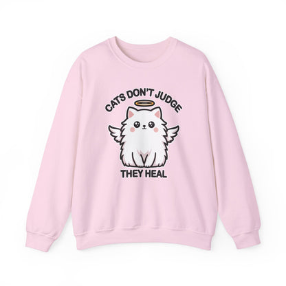 Cats Don't Judge, They Heal Sweatshirt