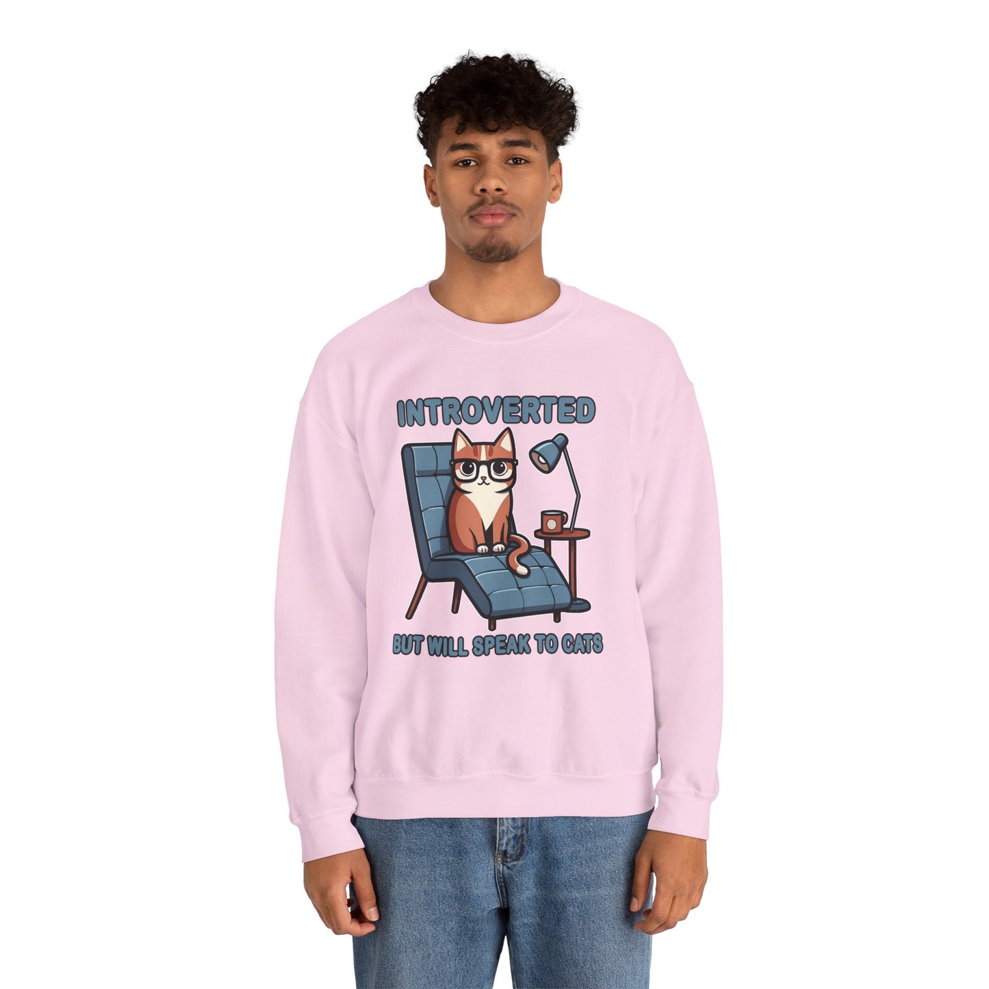 Introverted, But Will Speak to Cats Sweatshirt