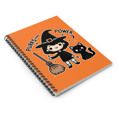 Purrs and Power Notebook