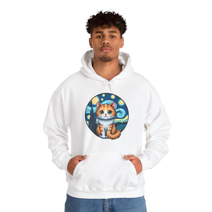 Van Gogh Cat Hoodie