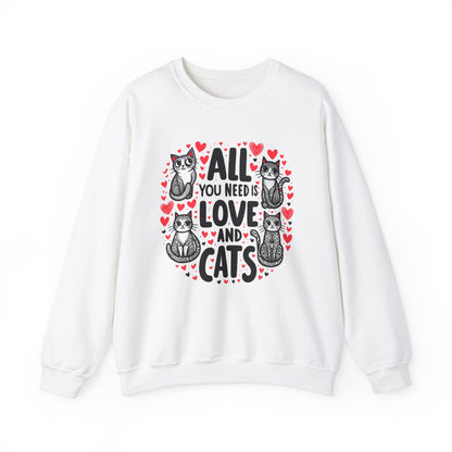 All You Need is Love & Cats Sweatshirt