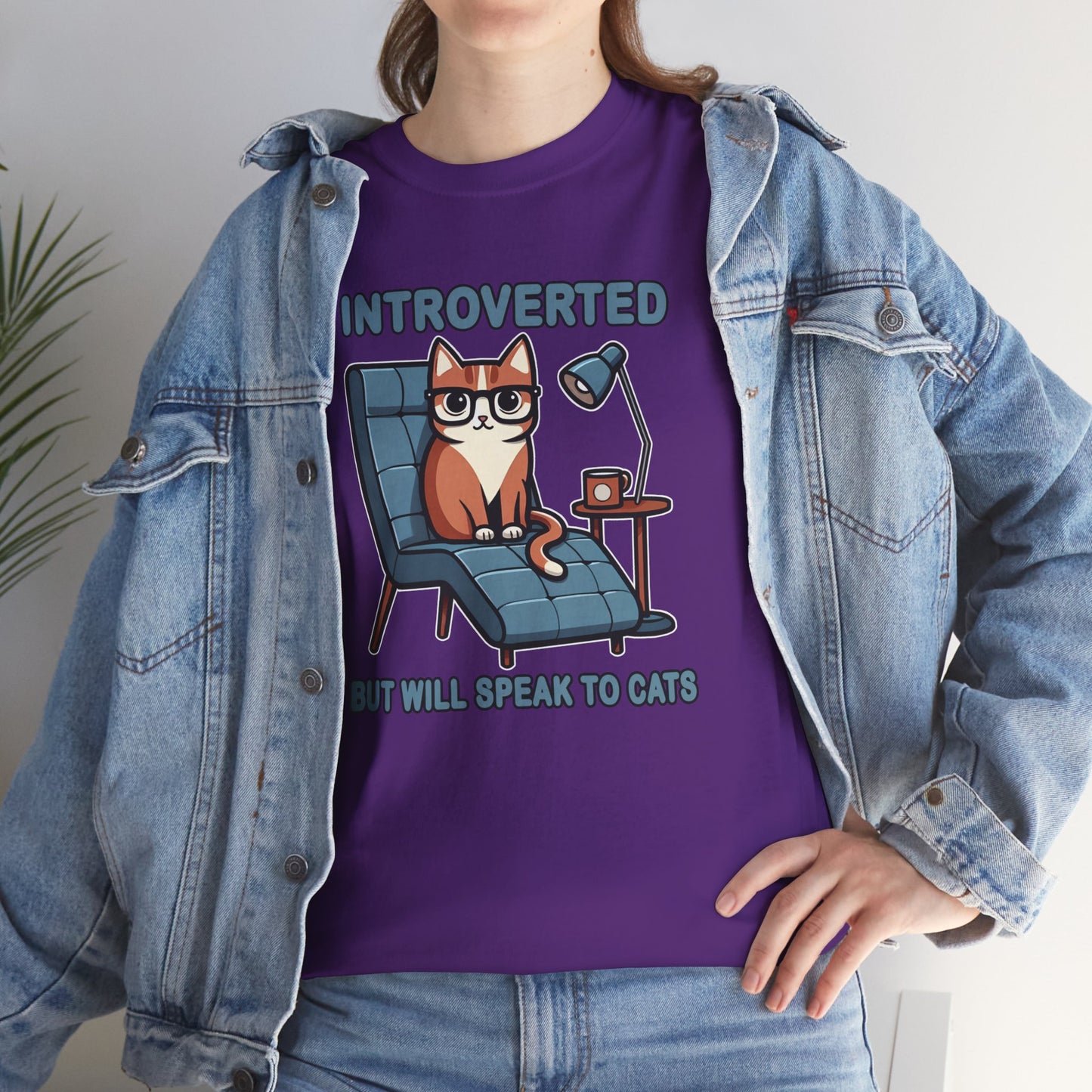 Introvert, But Will Speak to Cats T-Shirt