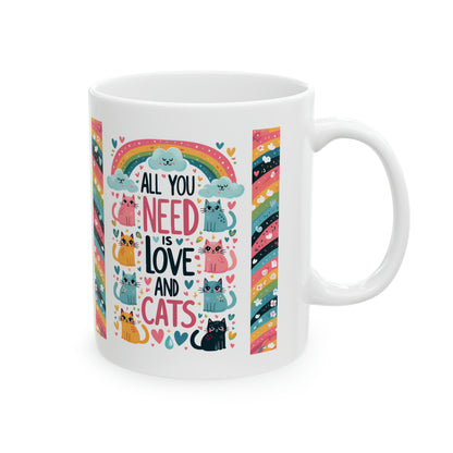 All You Need is Love & Cats Mug