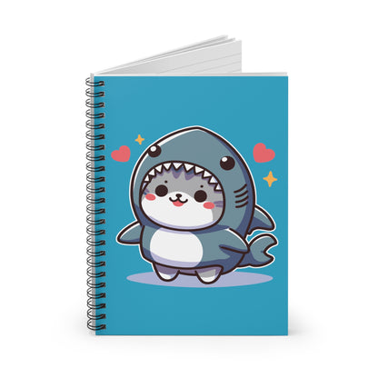 Shark Cat Spiral Notebook