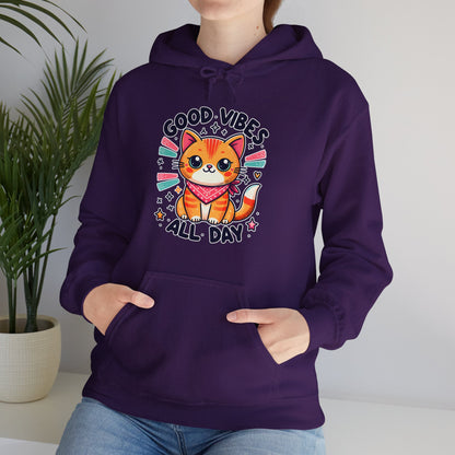 Good Vibes All Day Gender-Neutral Hoodie