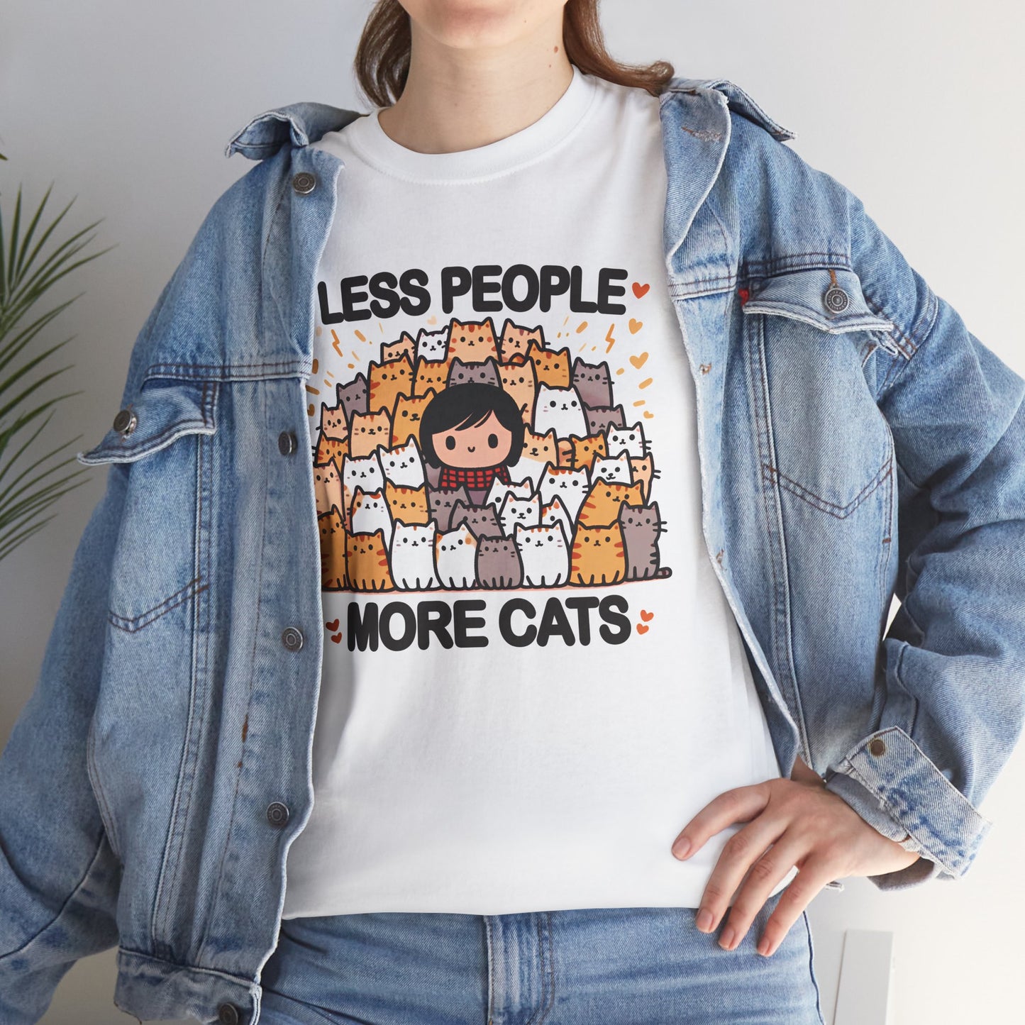 Less People More Cats T-Shirt