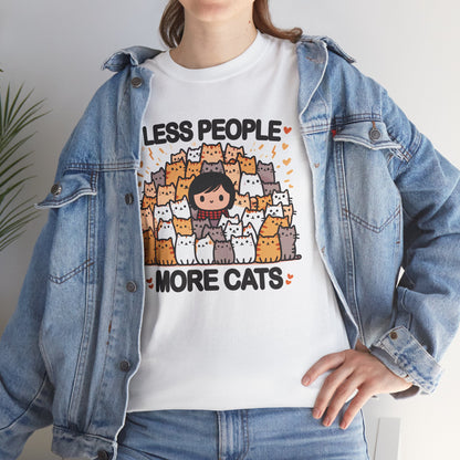 Less People More Cats T-Shirt