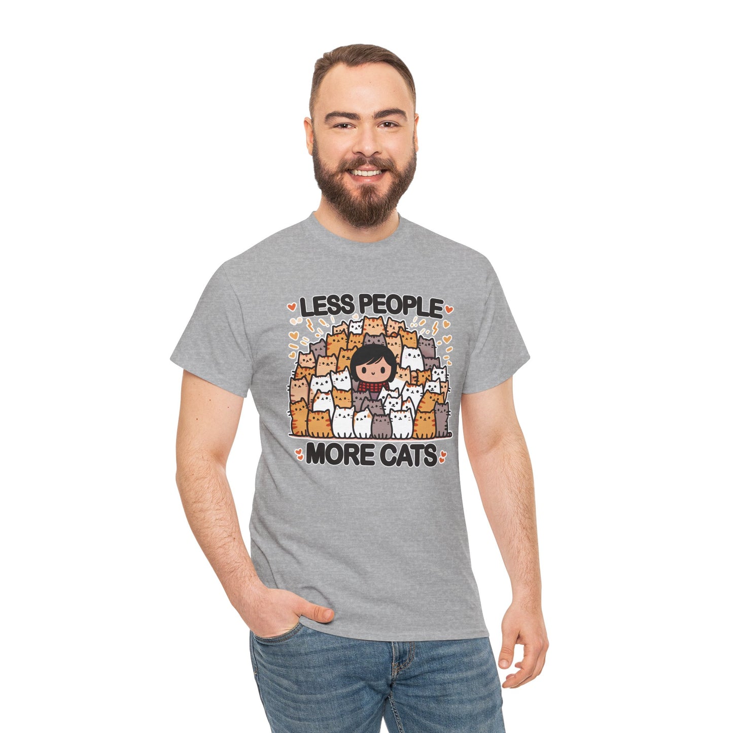 Less People More Cats T-Shirt