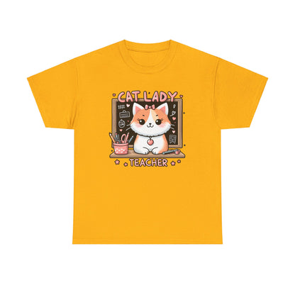 Cat Lady Teacher T-Shirt