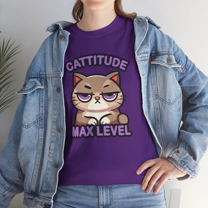 Cattitude Max Level T-Shirt