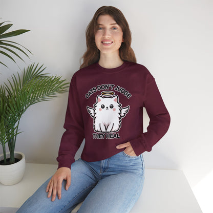 Cats Don't Judge, They Heal Sweatshirt