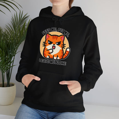 Feed Me, Pet Me, Leave Me Alone Gender-Neutral Hoodie