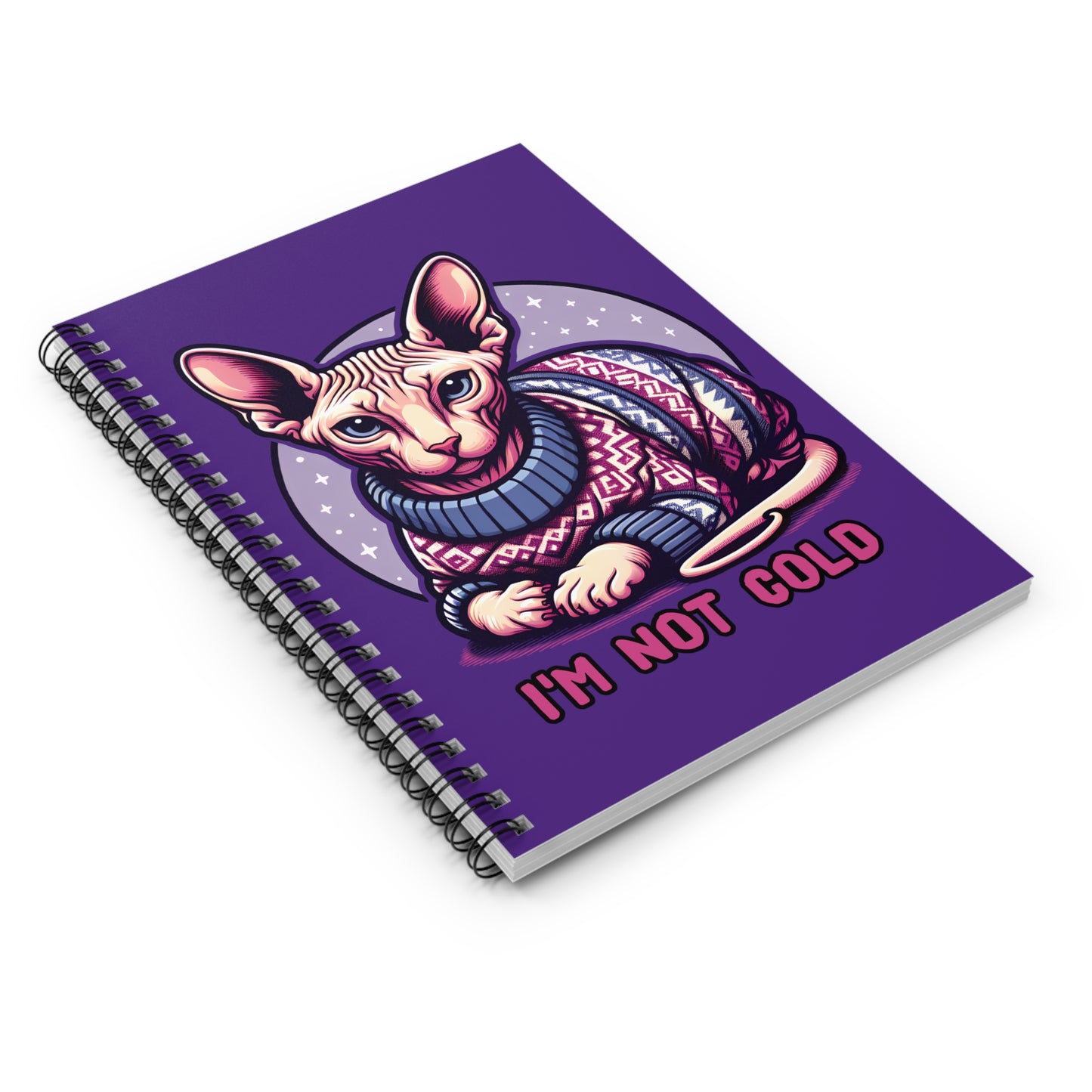 Sweater Cat Spiral Notebook