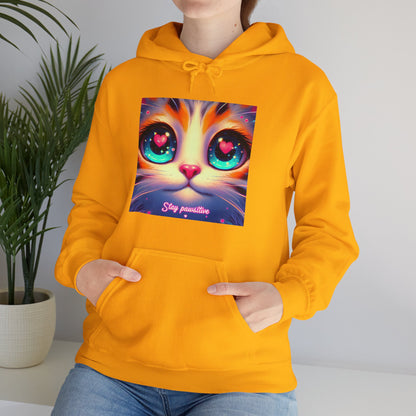 Stay Pawsitive Gender-Neutral Hoodie