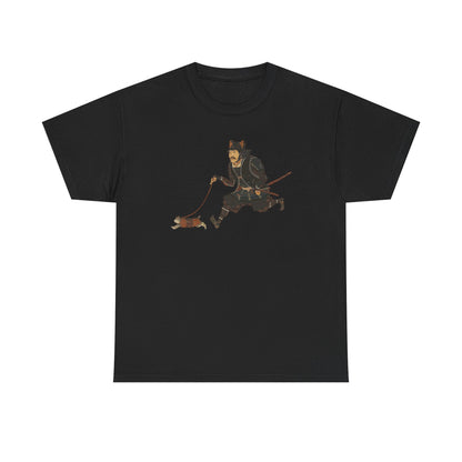 Samurai Walking Cat T-Shirt