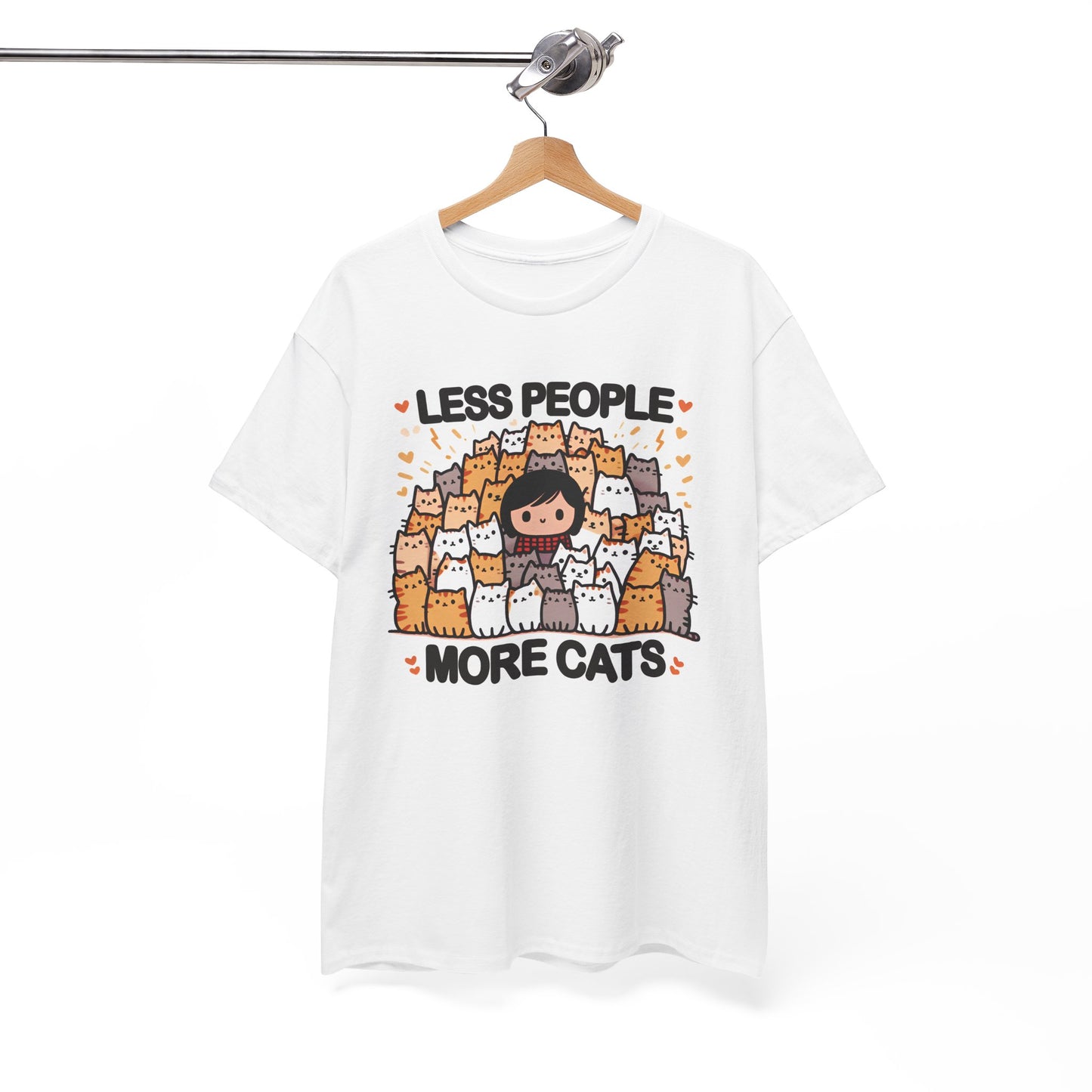 Less People More Cats T-Shirt