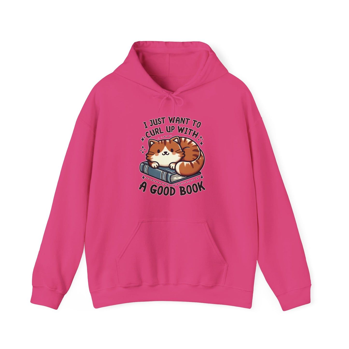 Curl Up With a Good Book Gender-Neutral Hoodie